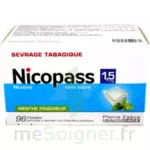 Nicopass 1,5 Mg Pastille Sans Sucre Menthe Fraîcheur Plq/96 à MANDUEL