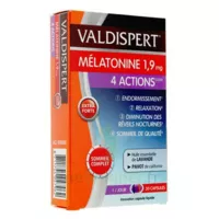 Valdispert Melatonine 1,9 Mg 4 Actions Comprimés B/30 à MANDUEL